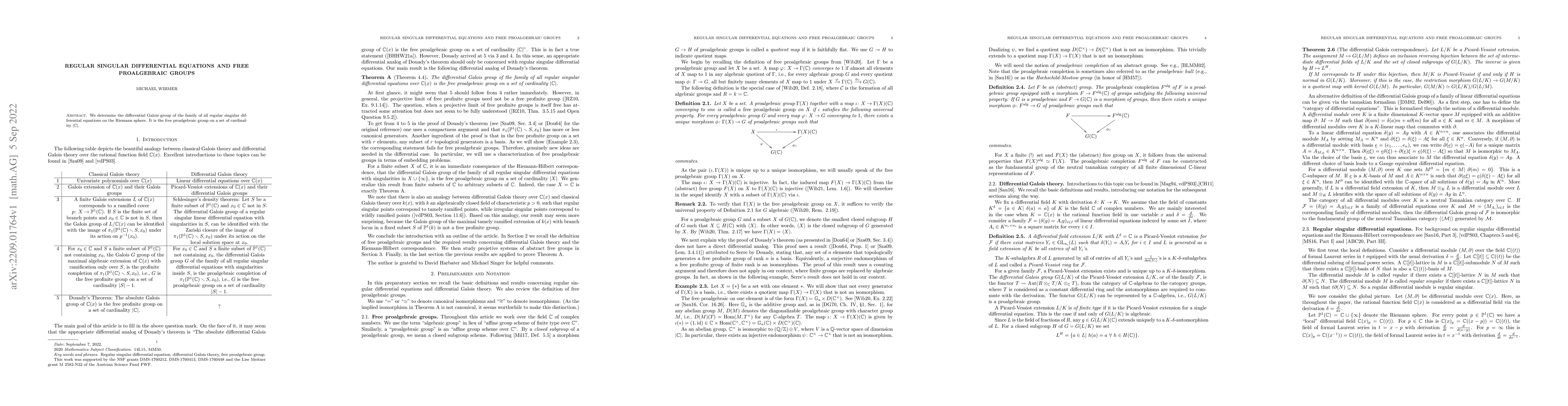 Thumbnail for Regular singular differential equations and free proalgebraic groups
