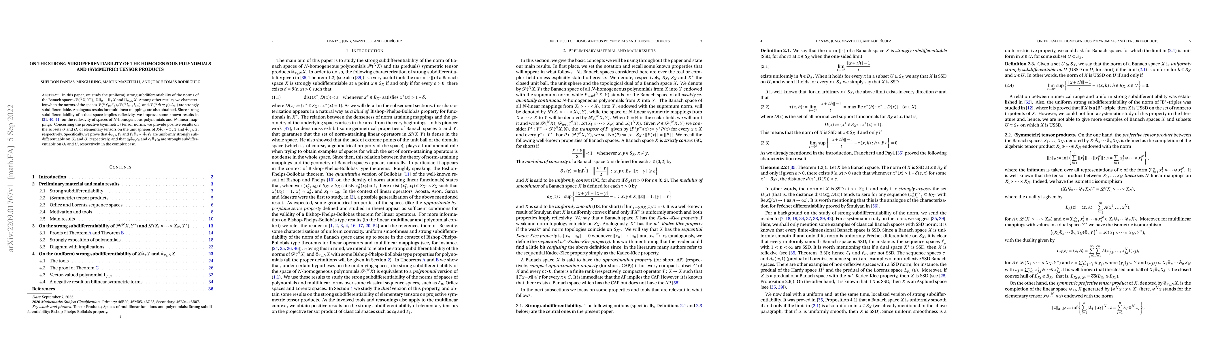 Thumbnail for On the strong subdifferentiability of the homogeneous polynomials and
  (symmetric) tensor products