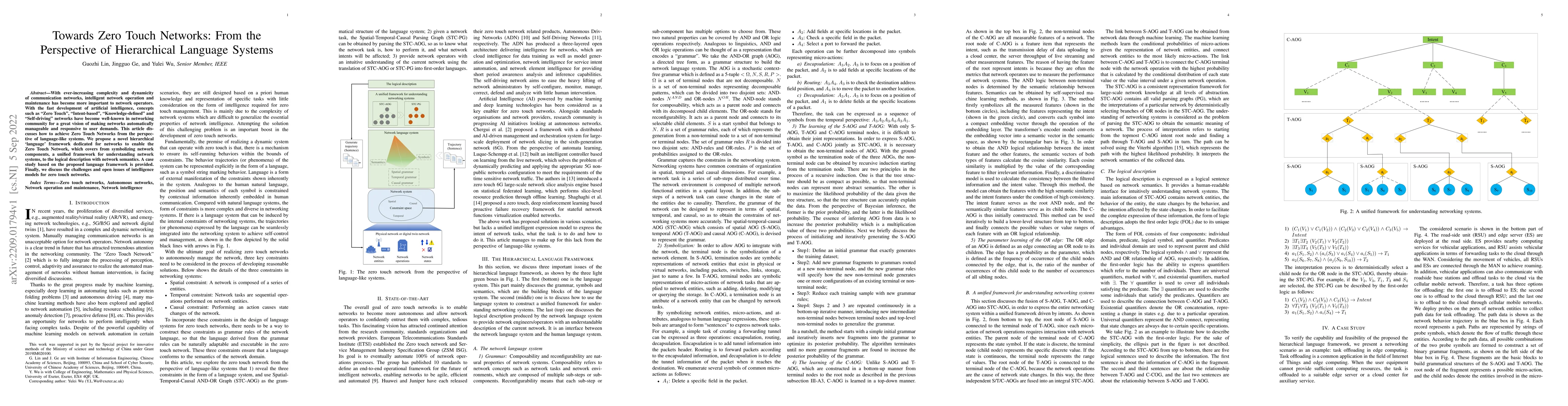 Thumbnail for Towards Zero Touch Networks: From the Perspective of Hierarchical
  Language Systems