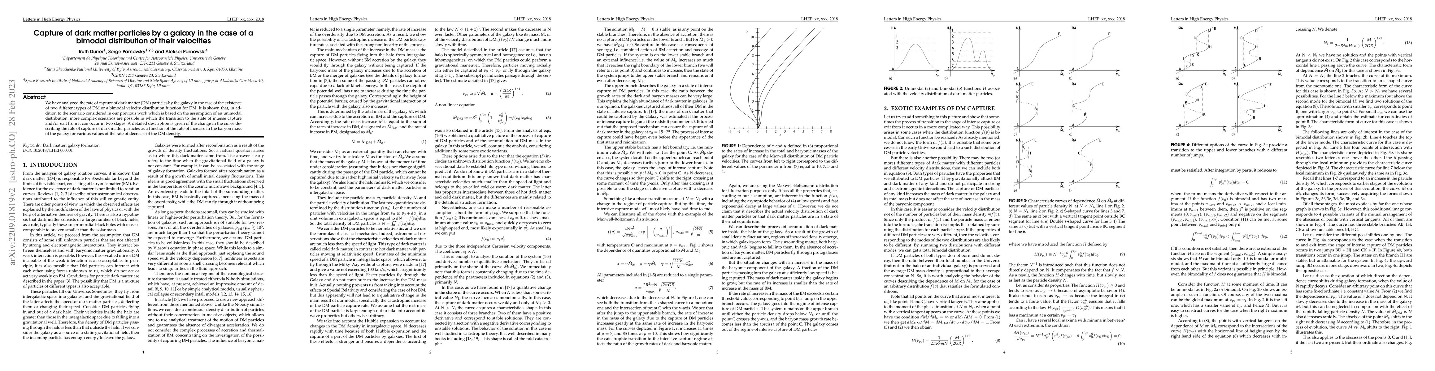 Thumbnail for Capture of dark matter particles by a galaxy in the case of a bimodal
  distribution of their velocities