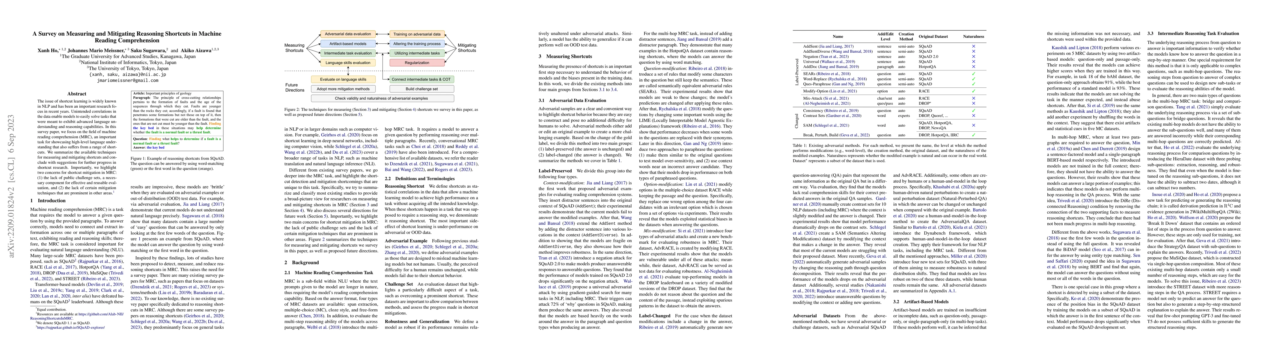 Thumbnail for A Survey on Measuring and Mitigating Reasoning Shortcuts in Machine
  Reading Comprehension