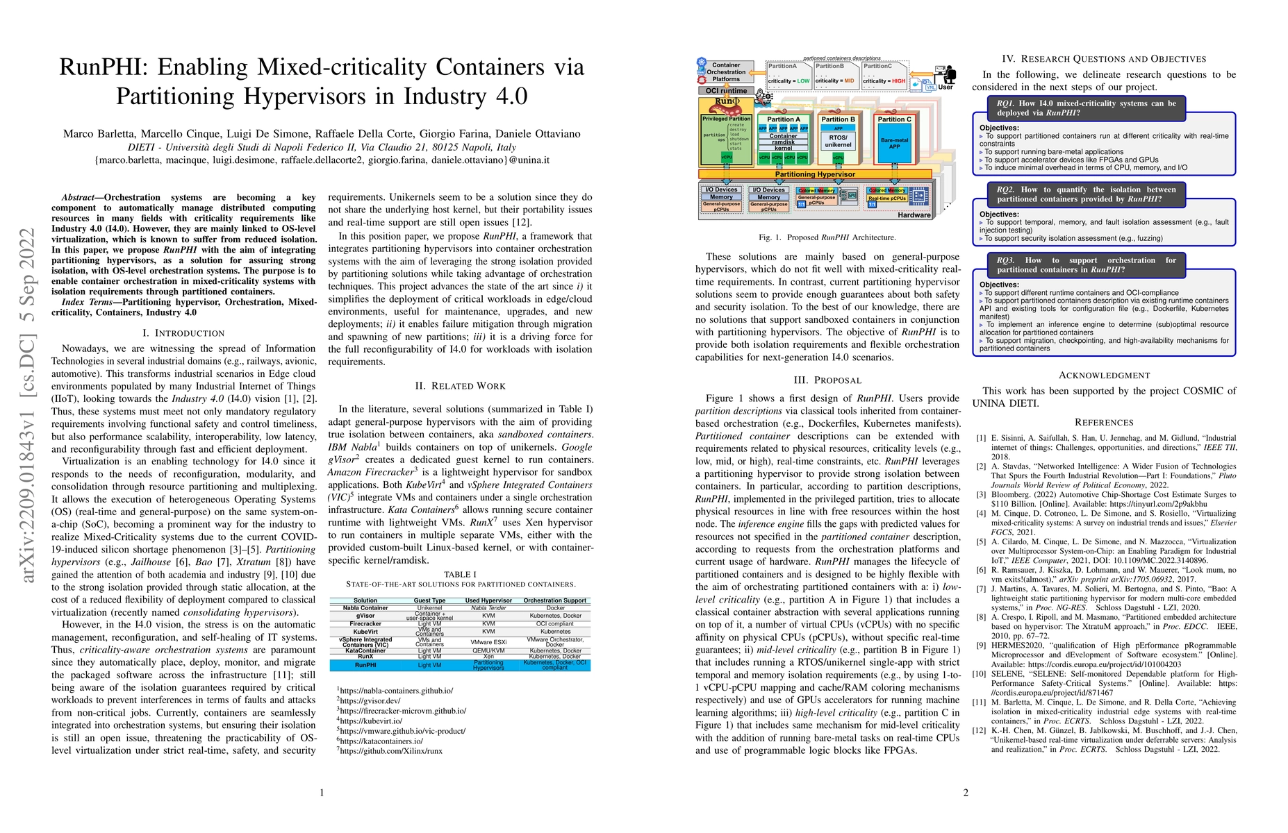 Thumbnail for RunPHI: Enabling Mixed-criticality Containers via Partitioning
  Hypervisors in Industry 4.0