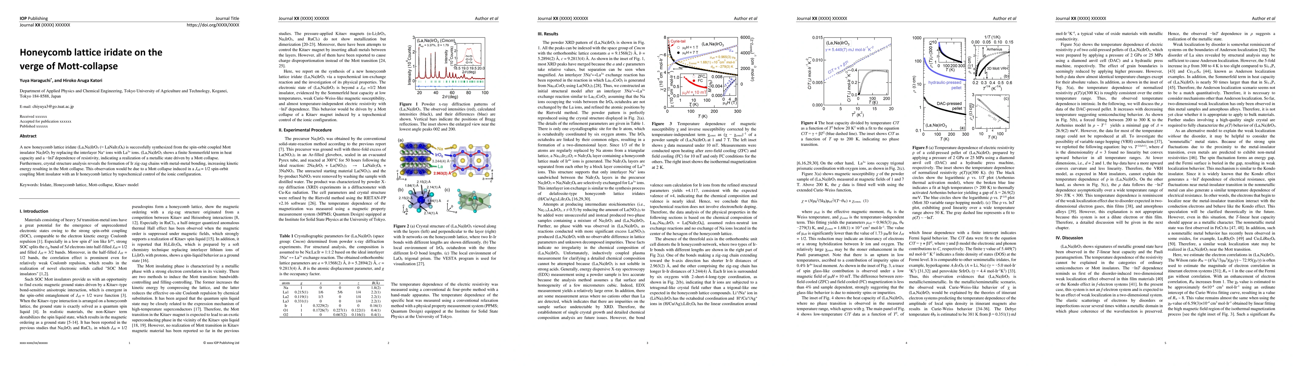 Thumbnail for Honeycomb lattice iridate on the verge of Mott-collapse