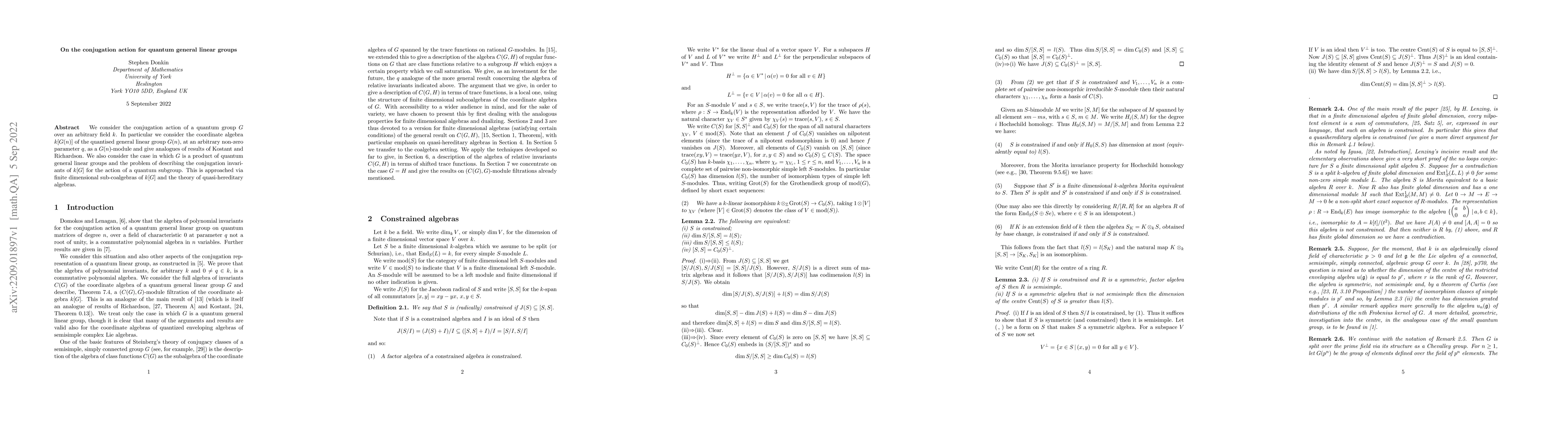 Thumbnail for On the conjugation action for quantum general linear groups