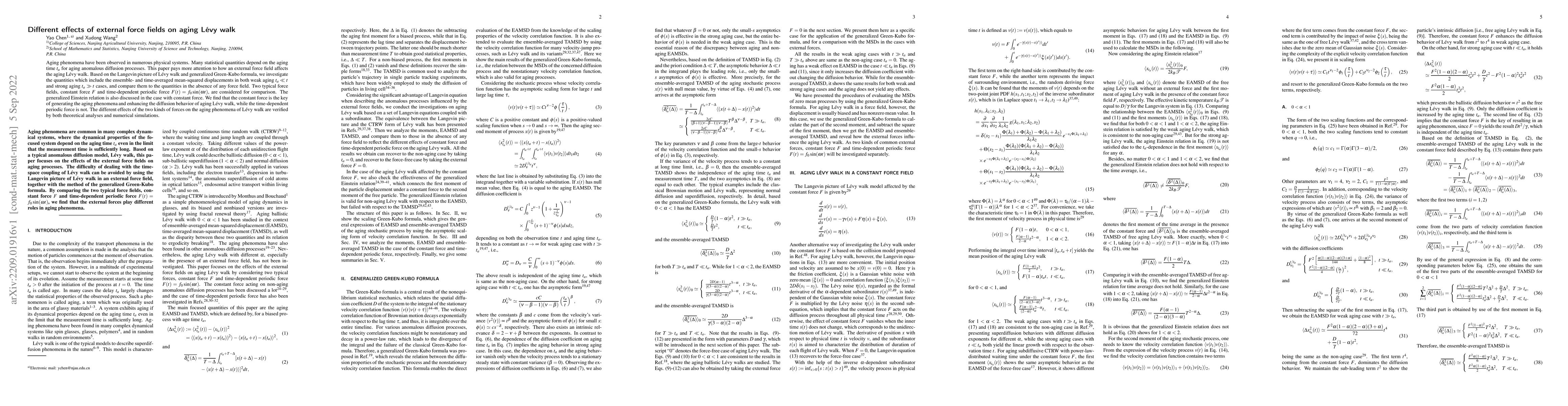 Thumbnail for Different effects of external force fields on aging L\'{e}vy walk