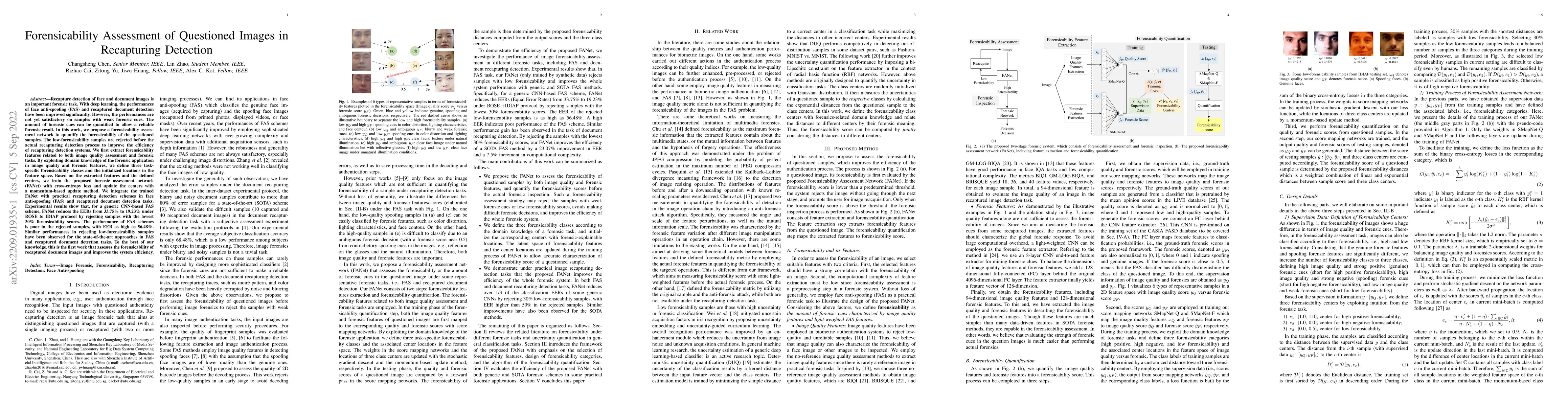 Thumbnail for Forensicability Assessment of Questioned Images in Recapturing Detection