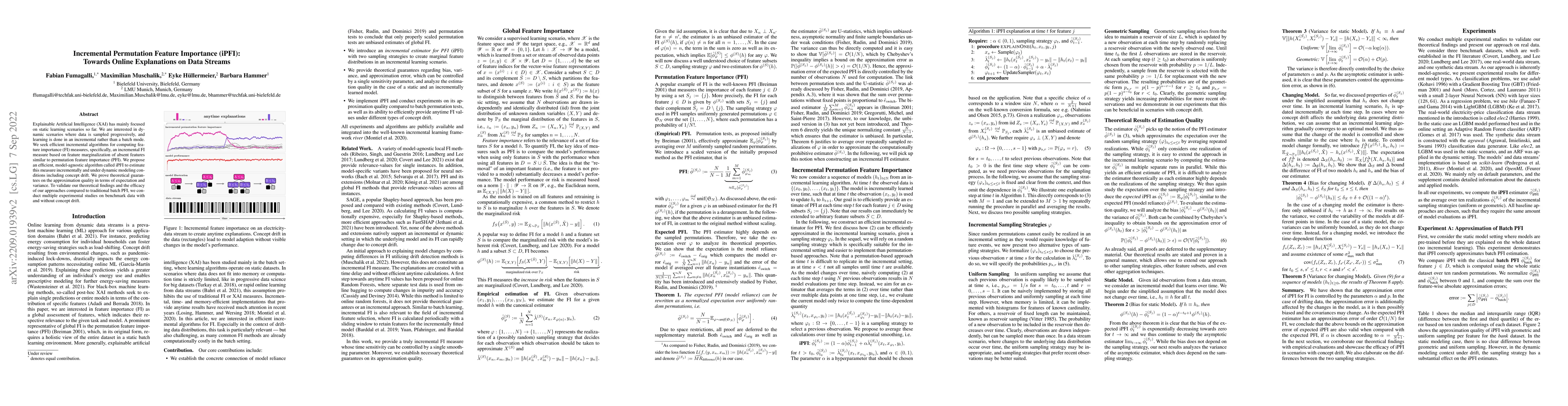 Thumbnail for Incremental Permutation Feature Importance (iPFI): Towards Online
  Explanations on Data Streams