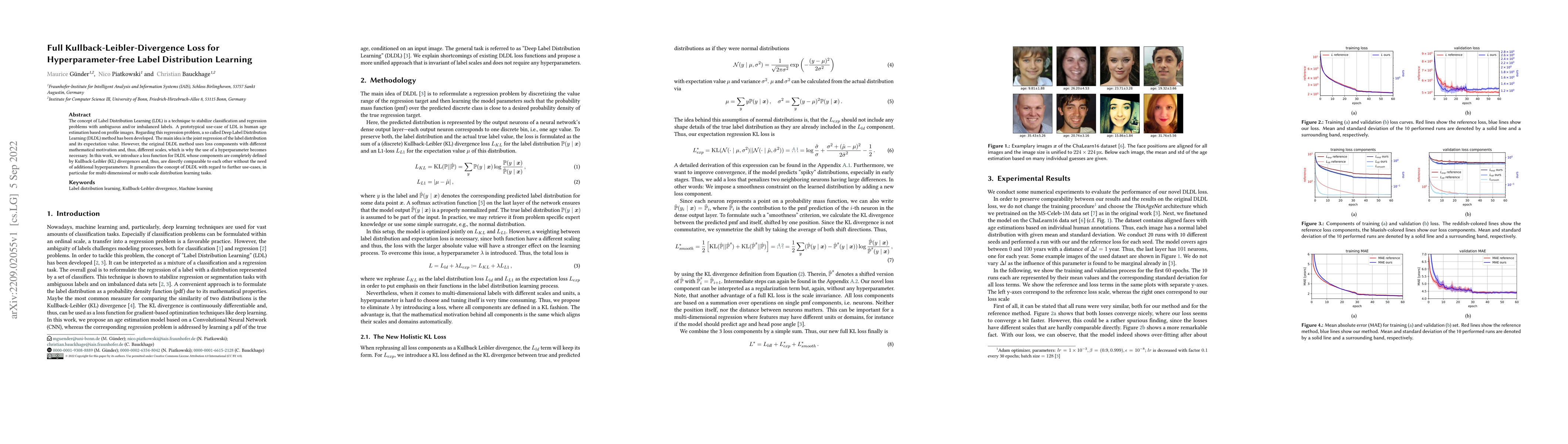 Thumbnail for Full Kullback-Leibler-Divergence Loss for Hyperparameter-free Label
  Distribution Learning