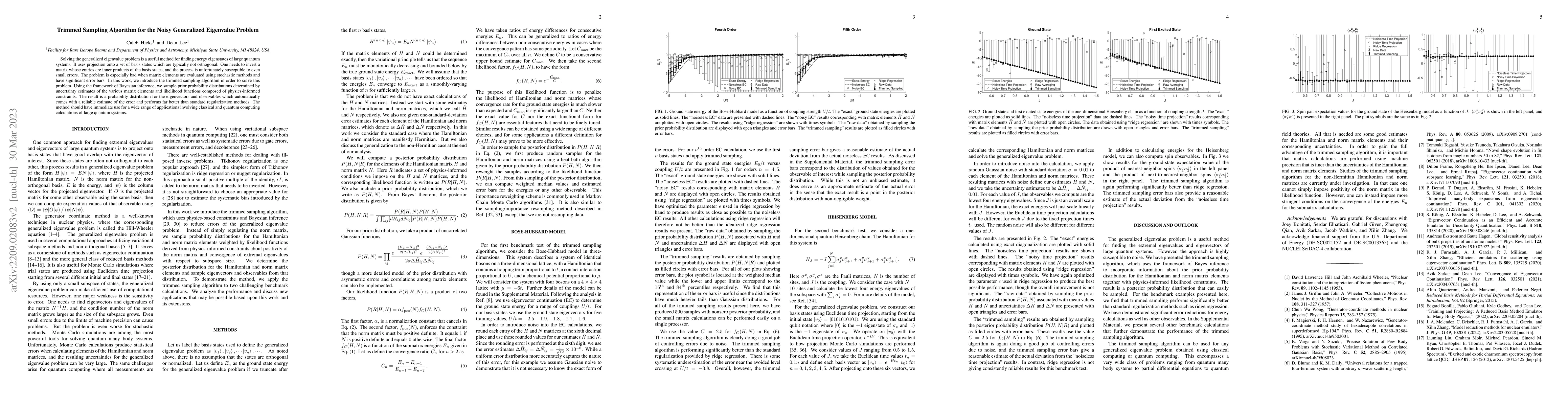 Thumbnail for Trimmed Sampling Algorithm for the Noisy Generalized Eigenvalue Problem