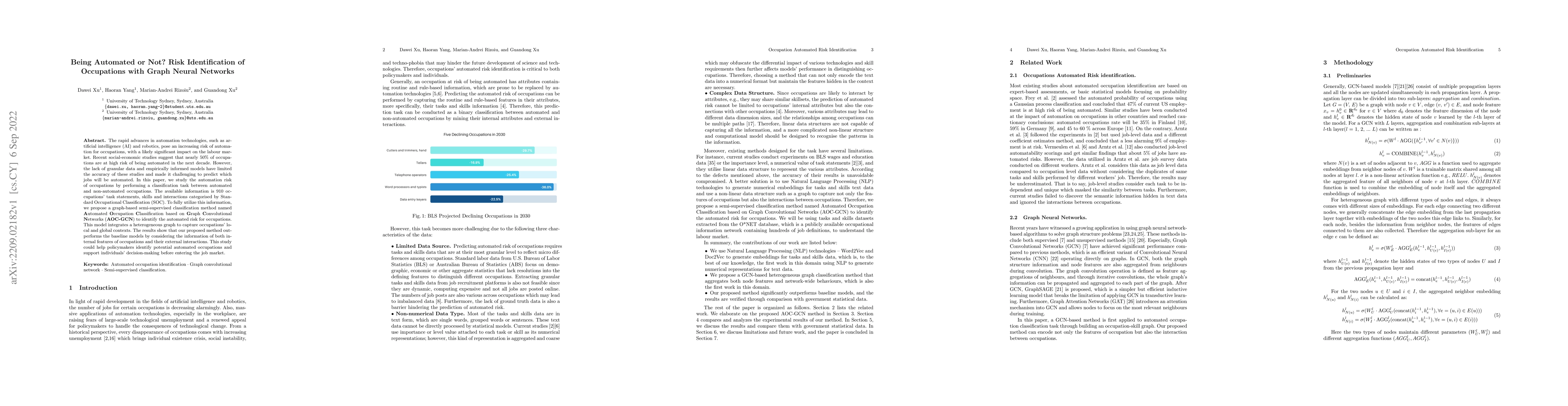 Thumbnail for Being Automated or Not? Risk Identification of Occupations with Graph
  Neural Networks