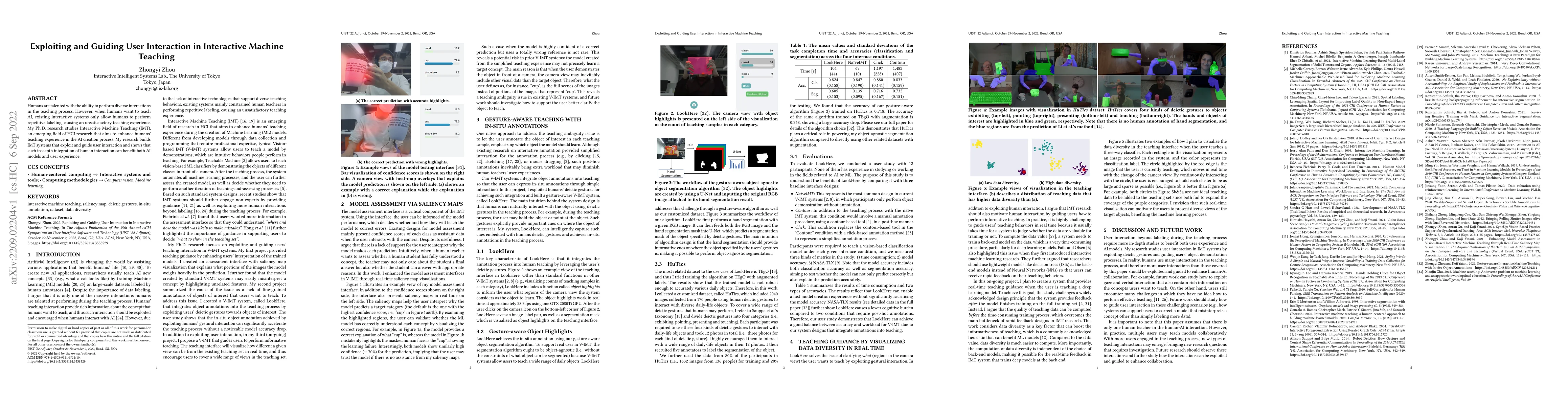 Thumbnail for Exploiting and Guiding User Interaction in Interactive Machine Teaching