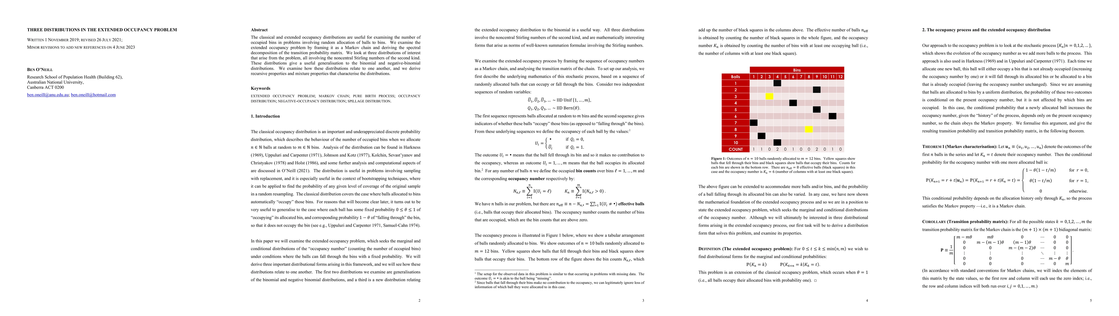 Thumbnail for Three Distributions in the Extended Occupancy Problem