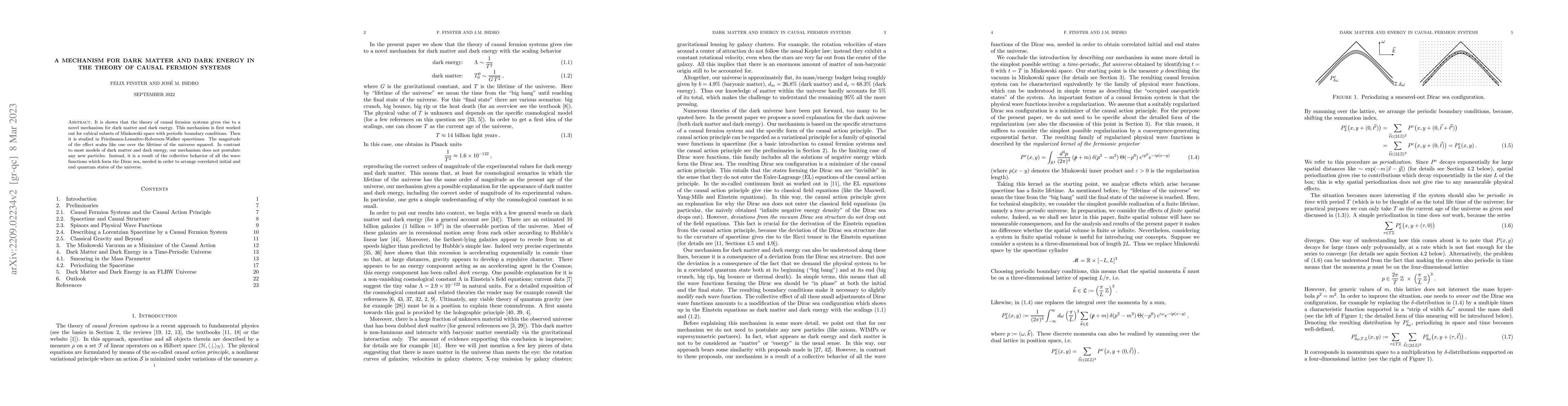Thumbnail for A Mechanism for Dark Matter and Dark Energy in the Theory of Causal
  Fermion Systems