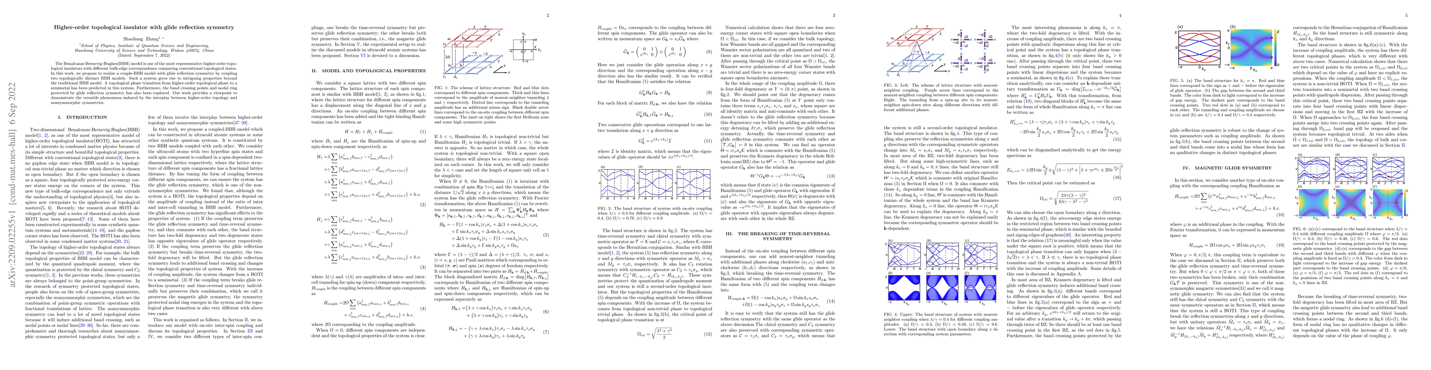 Thumbnail for Higher-order topological insulator with glide reflection symmetry