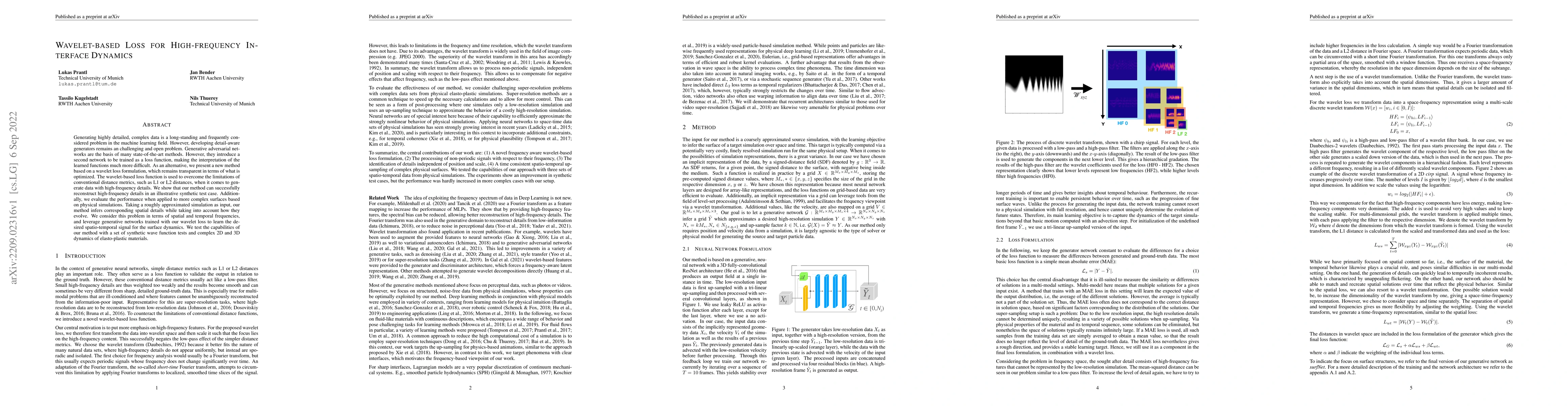Thumbnail for Wavelet-based Loss for High-frequency Interface Dynamics