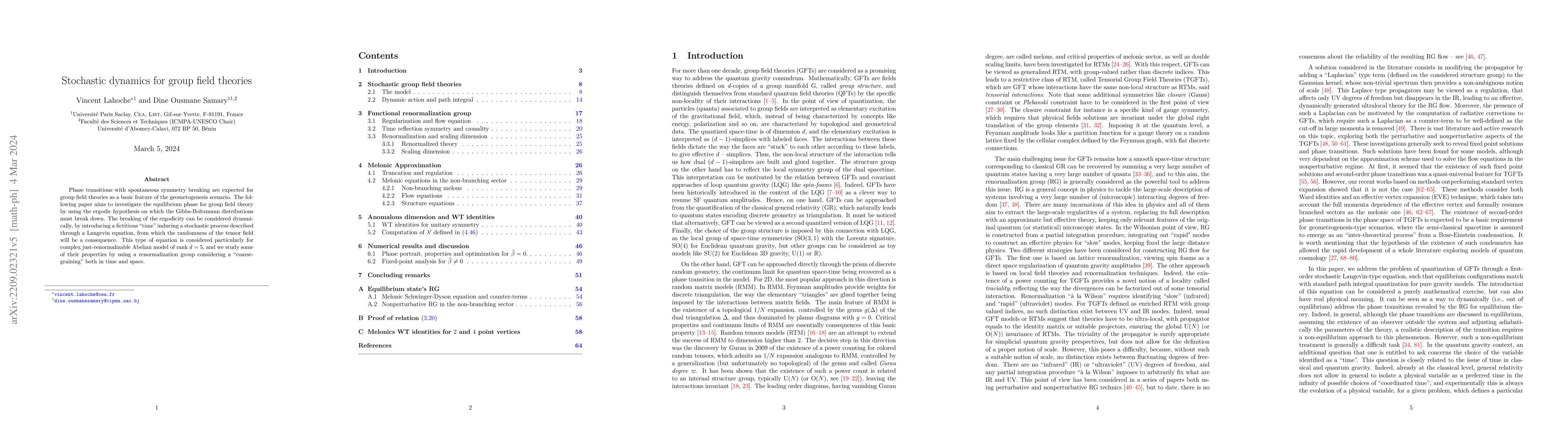 Thumbnail for Stochastic dynamics for Group Field Theories
