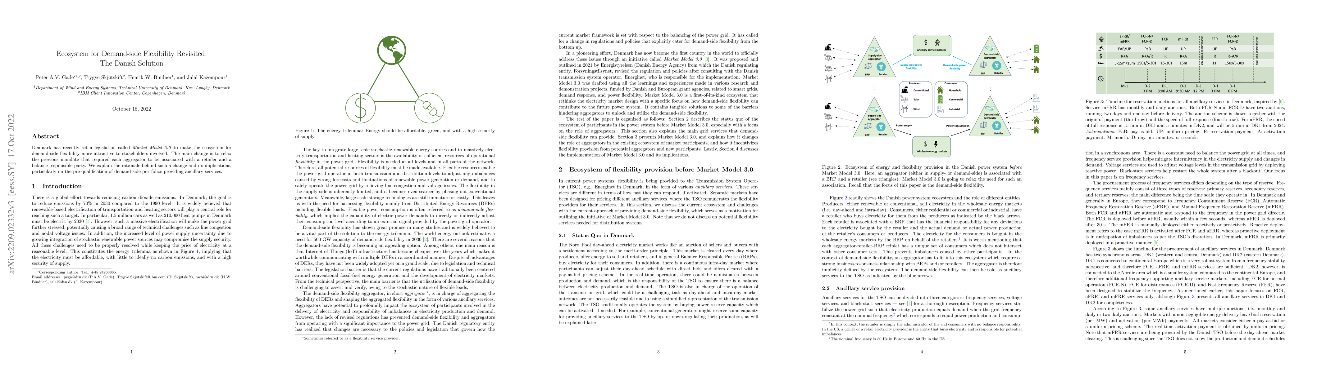 Thumbnail for Ecosystem for Demand-side Flexibility Revisited: The Danish Solution