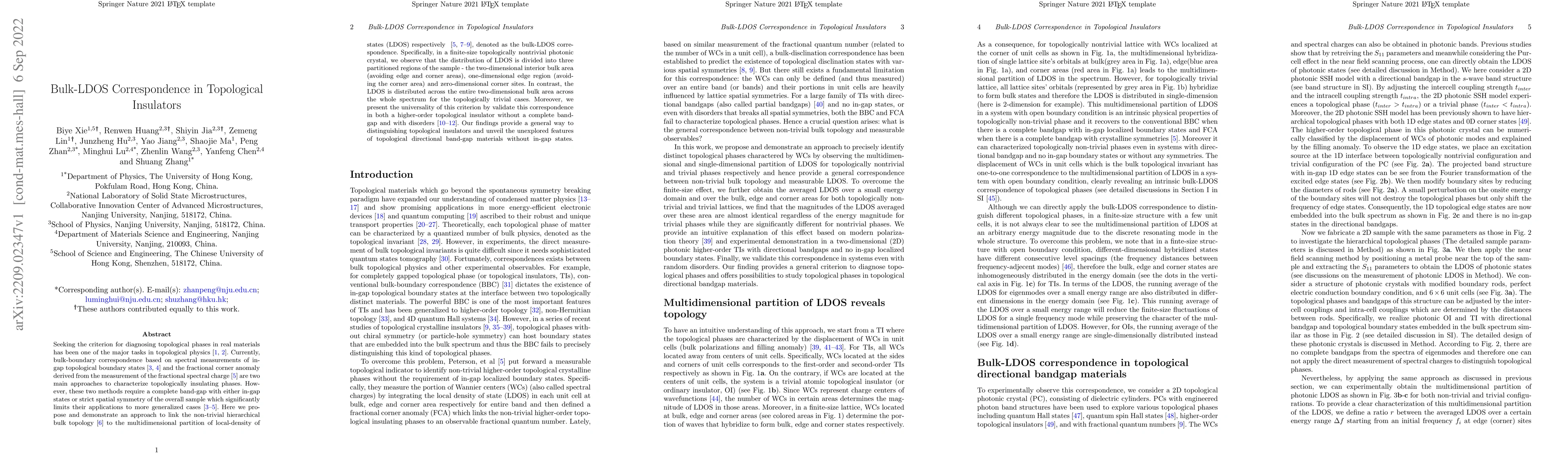 Thumbnail for Bulk-LDOS Correspondence in Topological Insulators