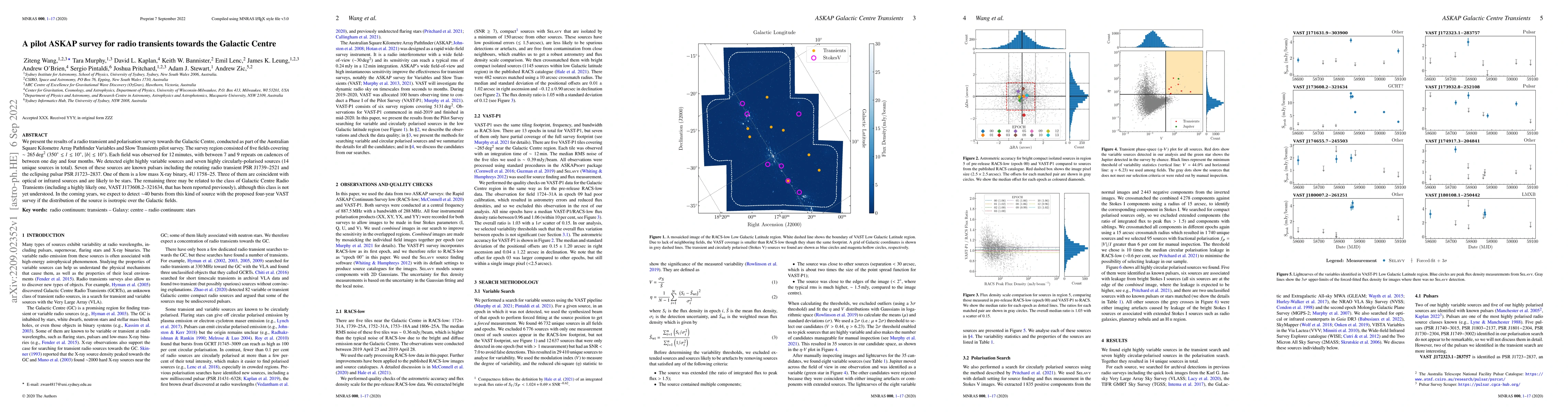 Thumbnail for A pilot ASKAP survey for radio transients towards the Galactic Centre