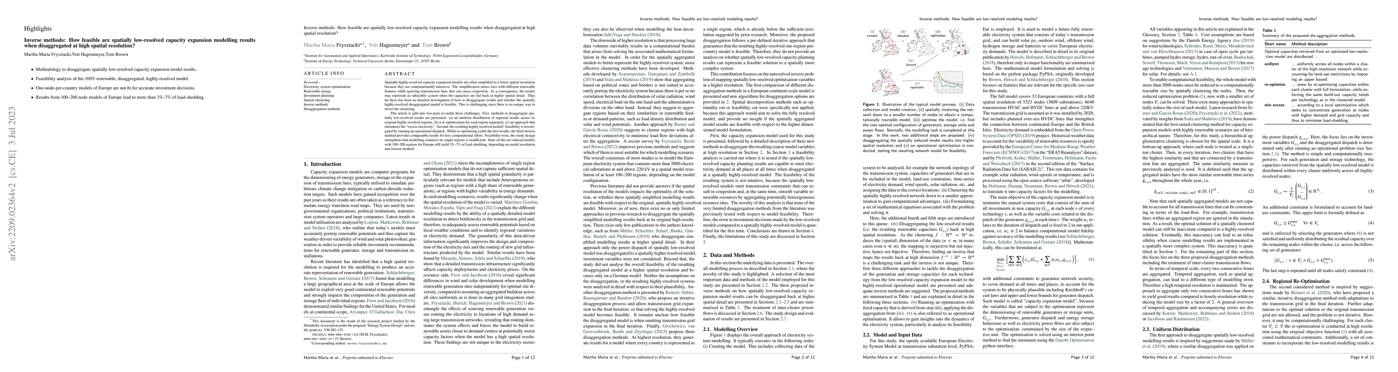 Thumbnail for Inverse methods: How feasible are spatially low-resolved capacity
  expansion modelling results when disaggregated at high spatial resolution?