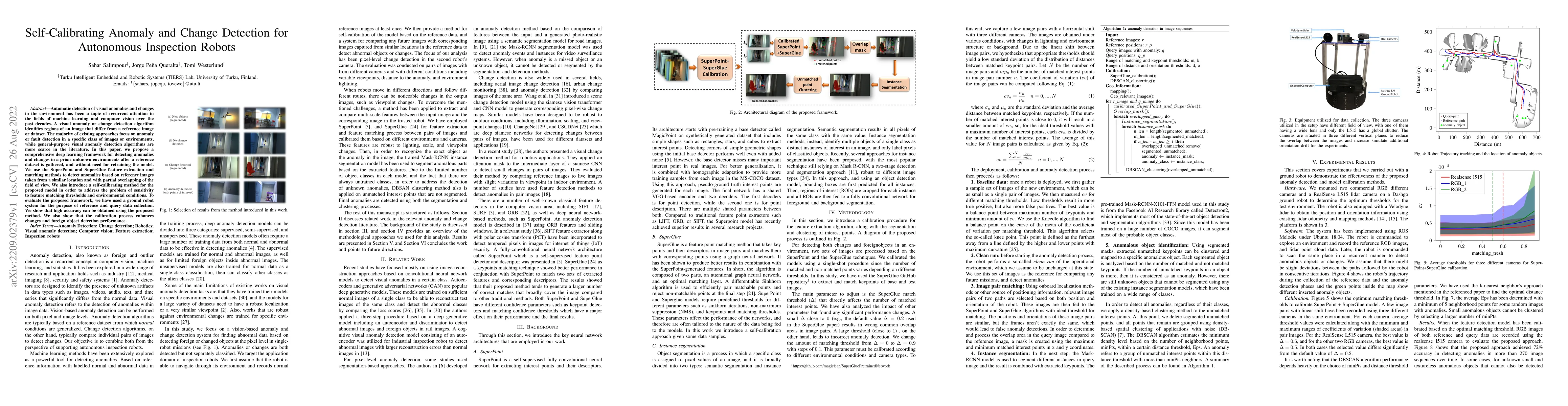 Thumbnail for Self-Calibrating Anomaly and Change Detection for Autonomous Inspection
  Robots