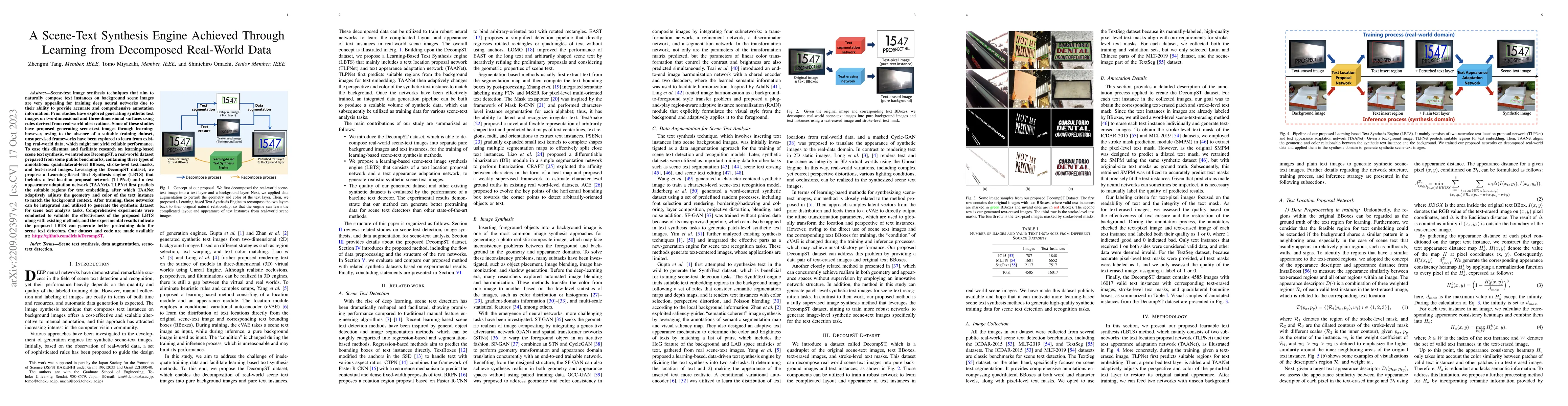 Thumbnail for A Scene-Text Synthesis Engine Achieved Through Learning from Decomposed
  Real-World Data
