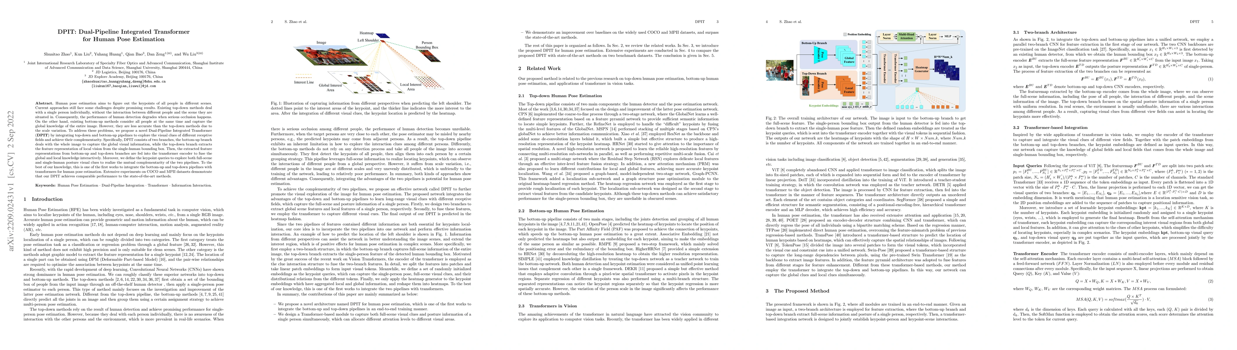 Thumbnail for DPIT: Dual-Pipeline Integrated Transformer for Human Pose Estimation