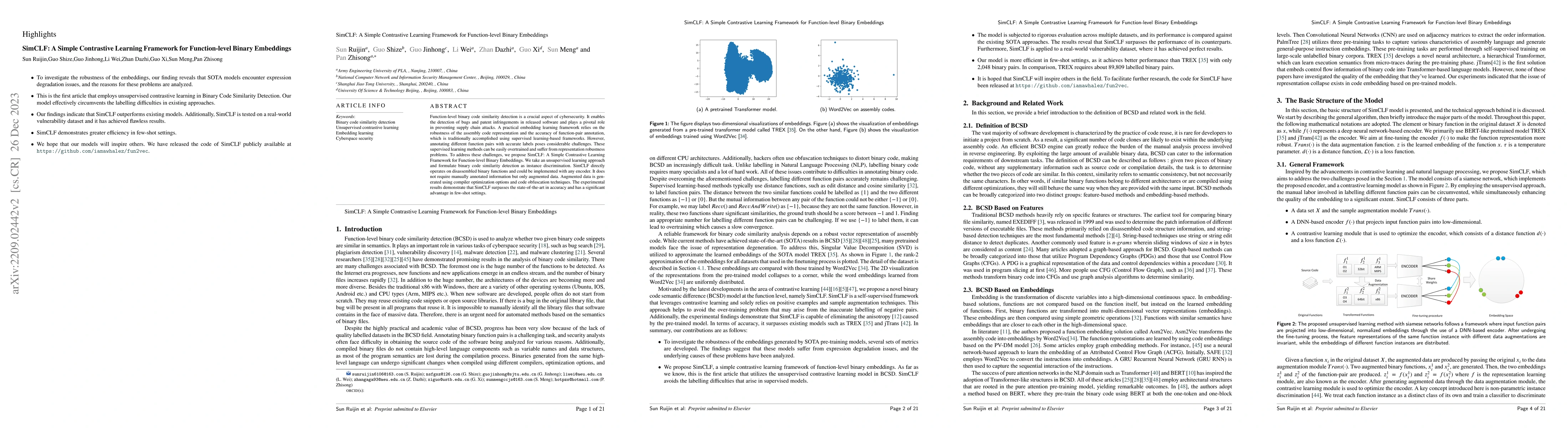 Thumbnail for SimCLF: A Simple Contrastive Learning Framework for Function-level
  Binary Embeddings