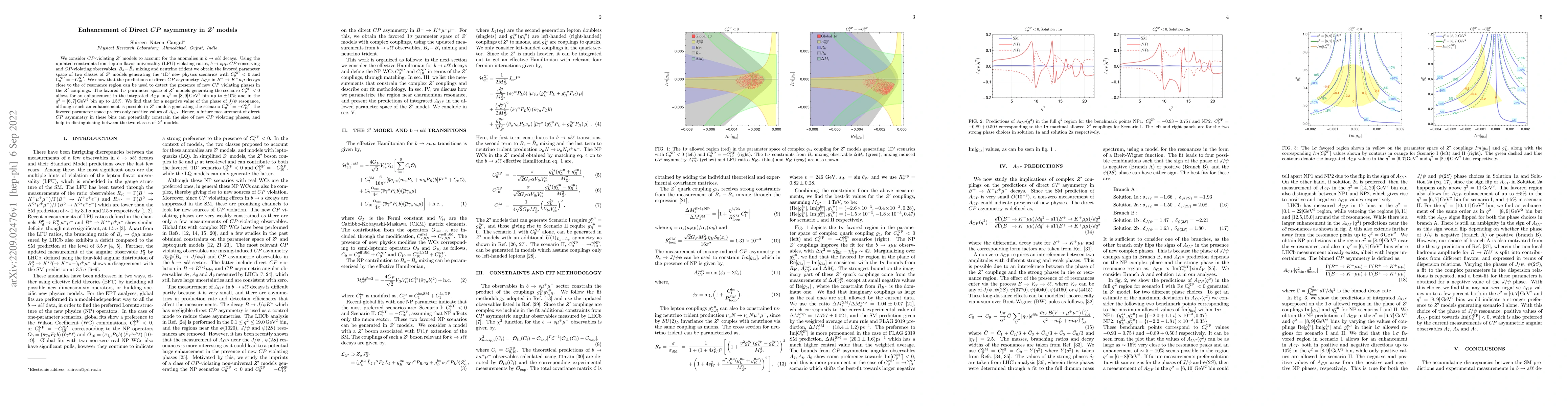 Thumbnail for Enhancement of Direct $CP$ asymmetry in $Z'$ models