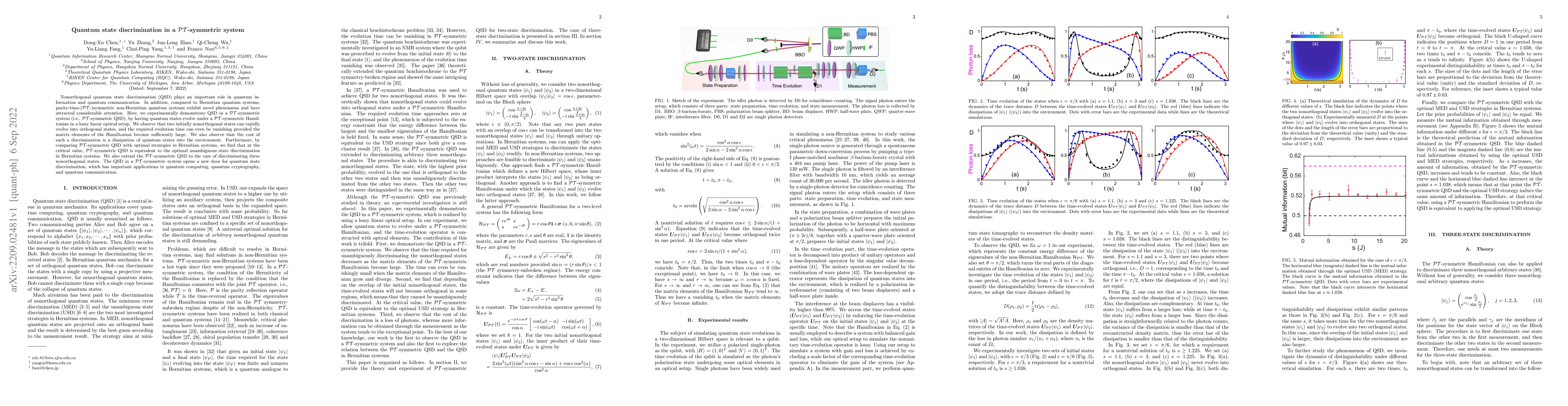 Thumbnail for Quantum state discrimination in a PT-symmetric system