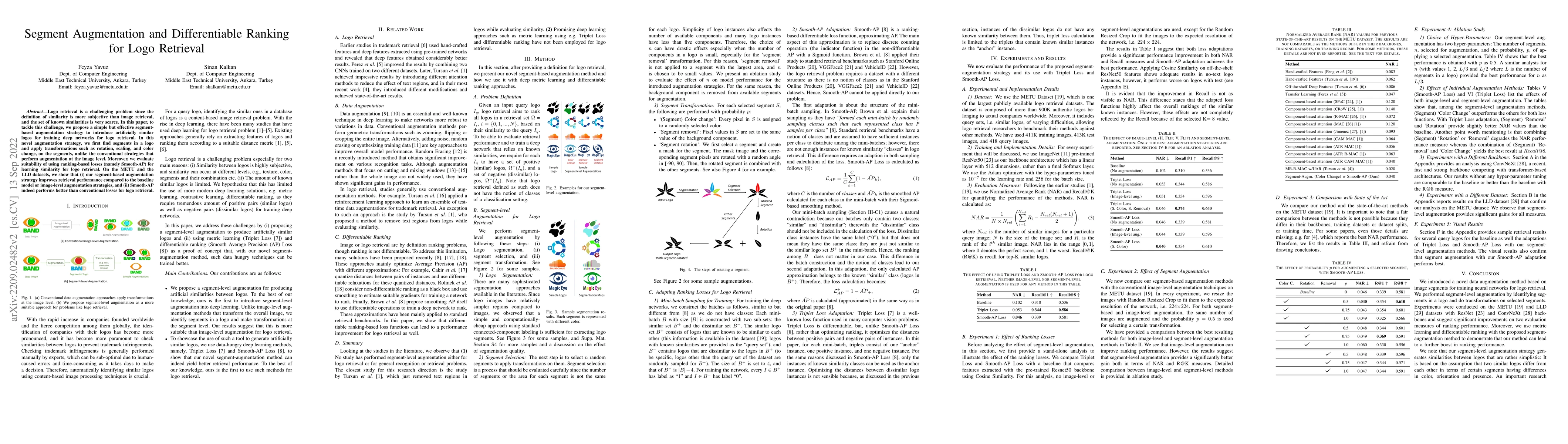 Thumbnail for Segment Augmentation and Differentiable Ranking for Logo Retrieval