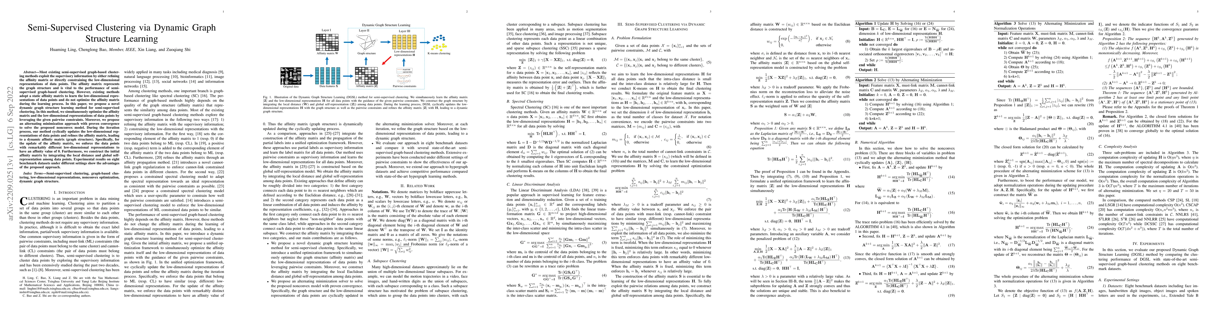 Thumbnail for Semi-Supervised Clustering via Dynamic Graph Structure Learning