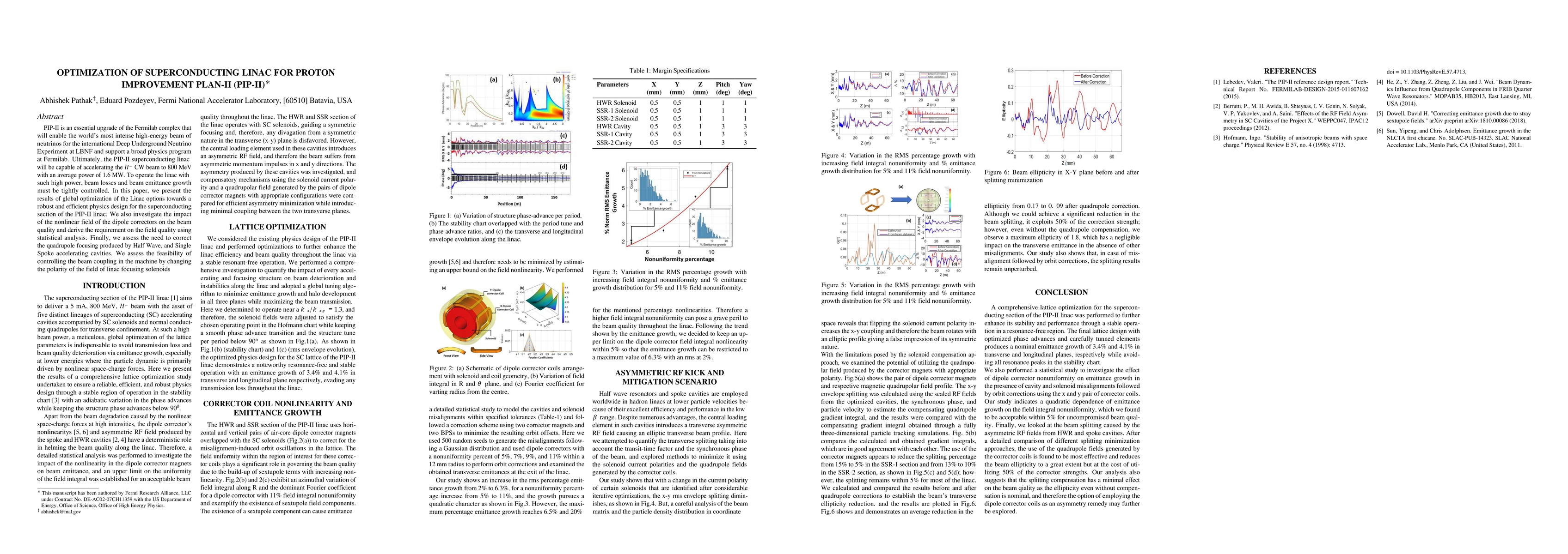 Thumbnail for Optimization of Superconducting Linac for Proton Improvement Plan-II
  (PIP-II)