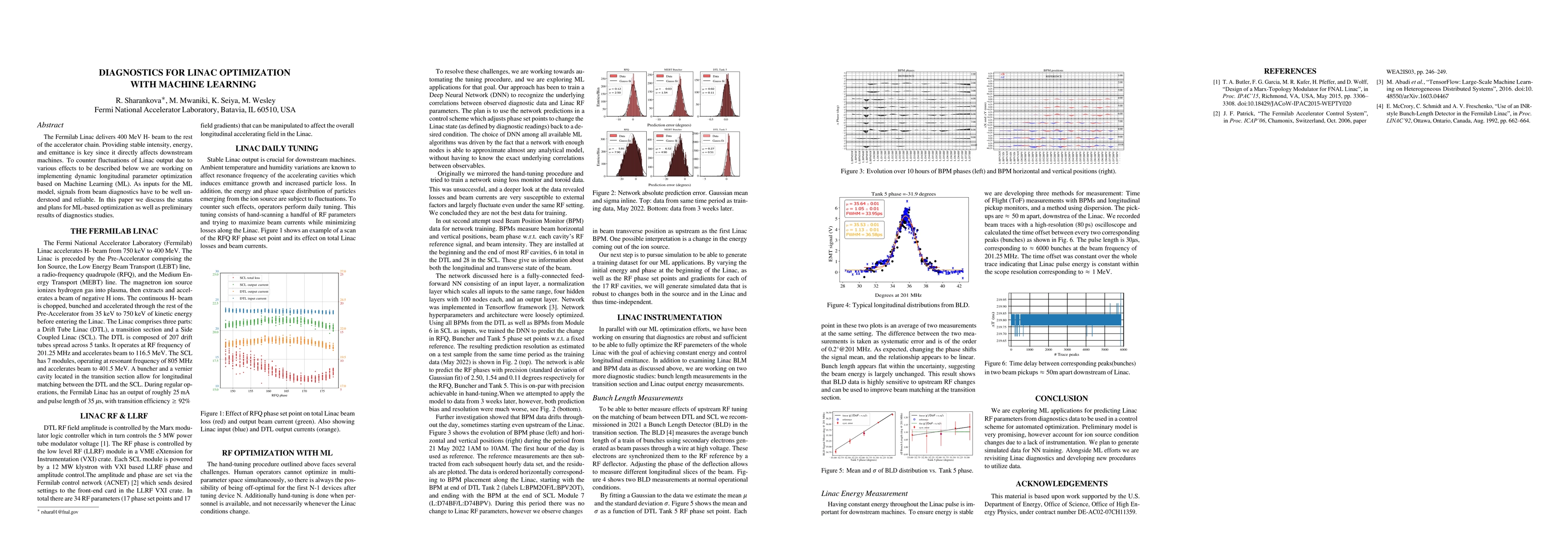 Thumbnail for Diagnostics for Linac Optimization With Machine Learning