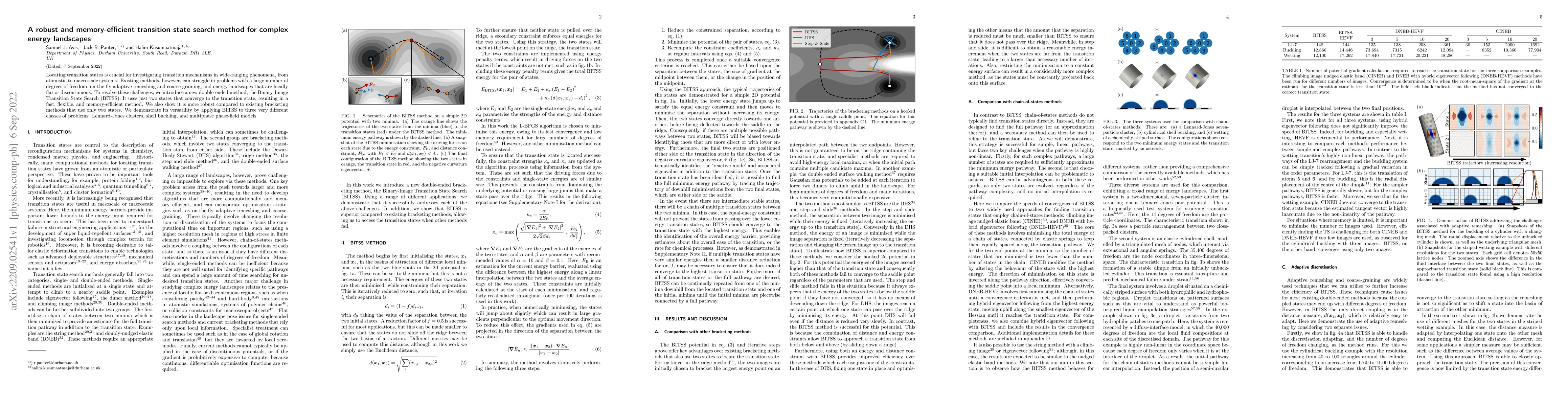 Thumbnail for A robust and memory-efficient transition state search method for complex
  energy landscapes