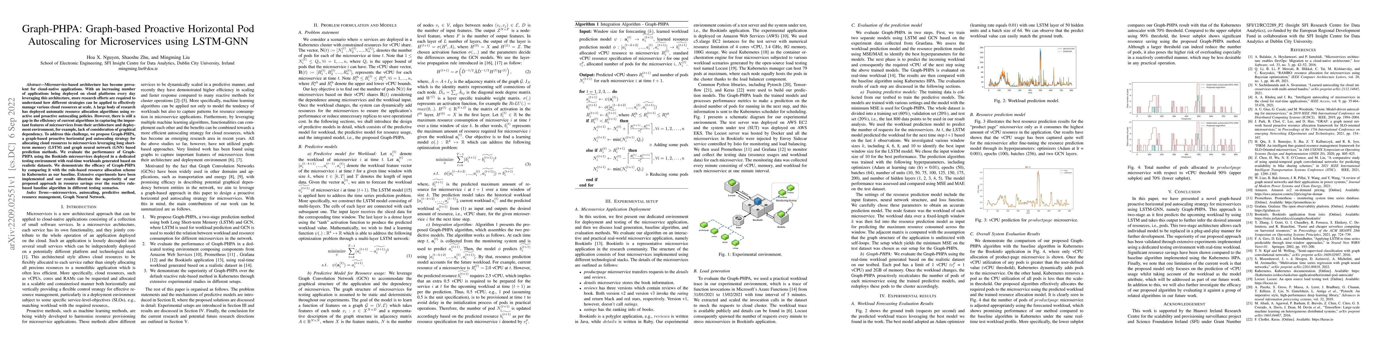 Thumbnail for Graph-PHPA: Graph-based Proactive Horizontal Pod Autoscaling for
  Microservices using LSTM-GNN