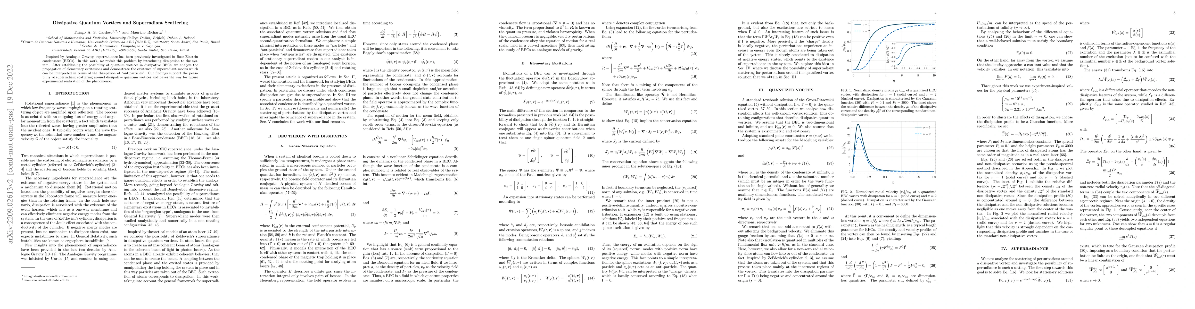Thumbnail for Dissipative Quantum Vortices and Superradiant Scattering