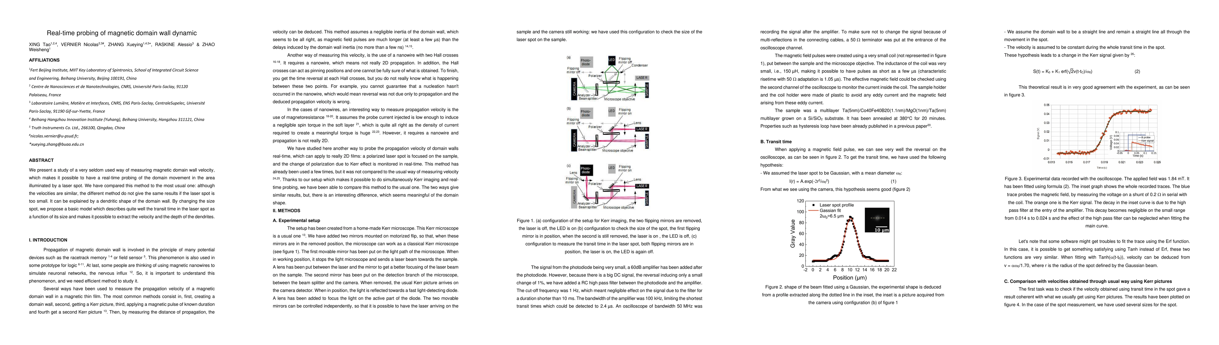 Thumbnail for Real-time probing of magnetic domain wall dynamic