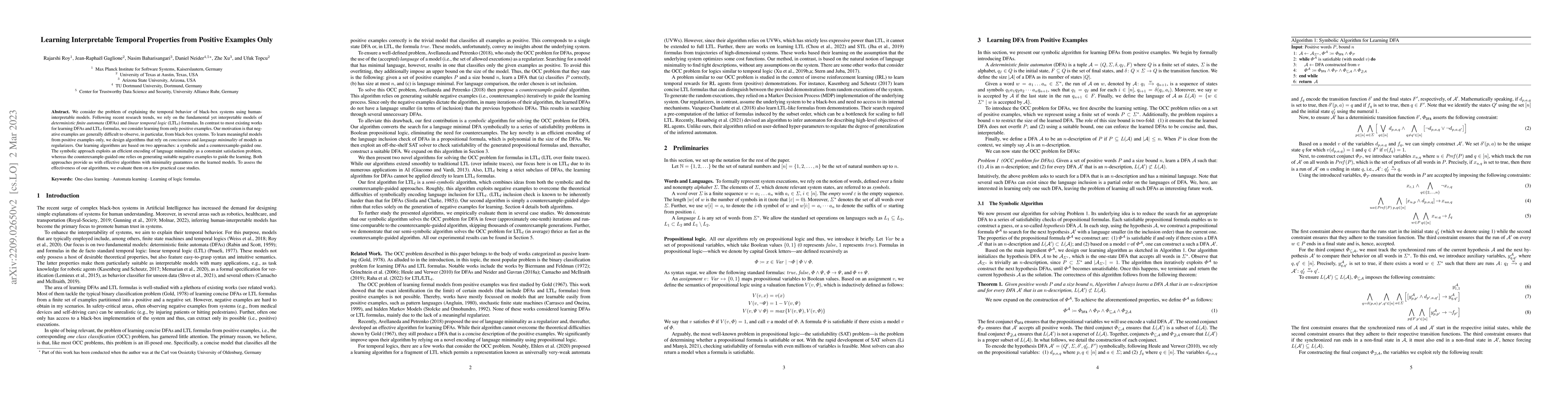 Thumbnail for Learning Interpretable Temporal Properties from Positive Examples Only