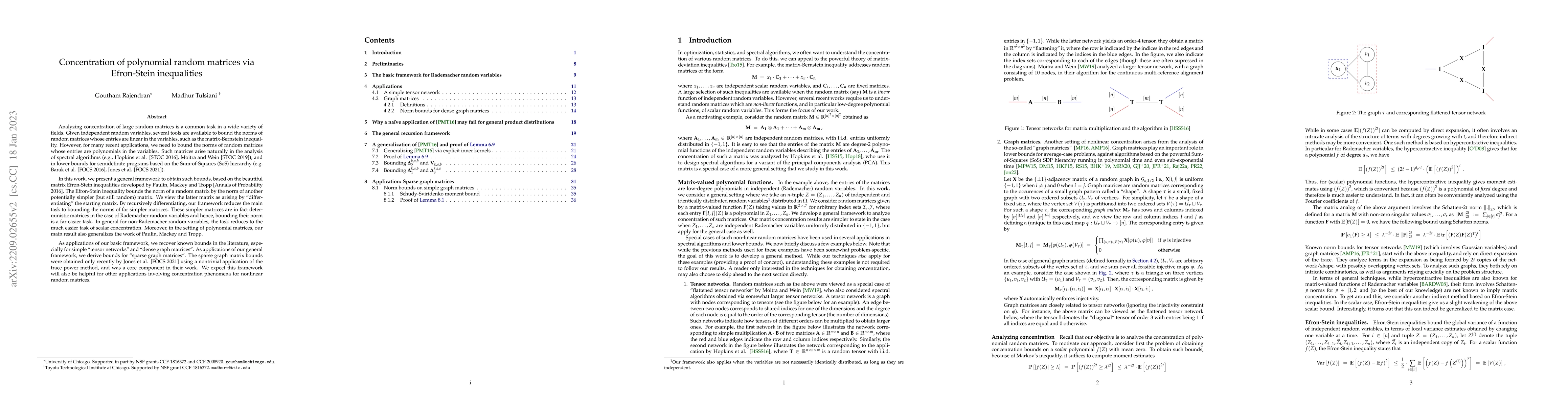 Thumbnail for Concentration of polynomial random matrices via Efron-Stein inequalities