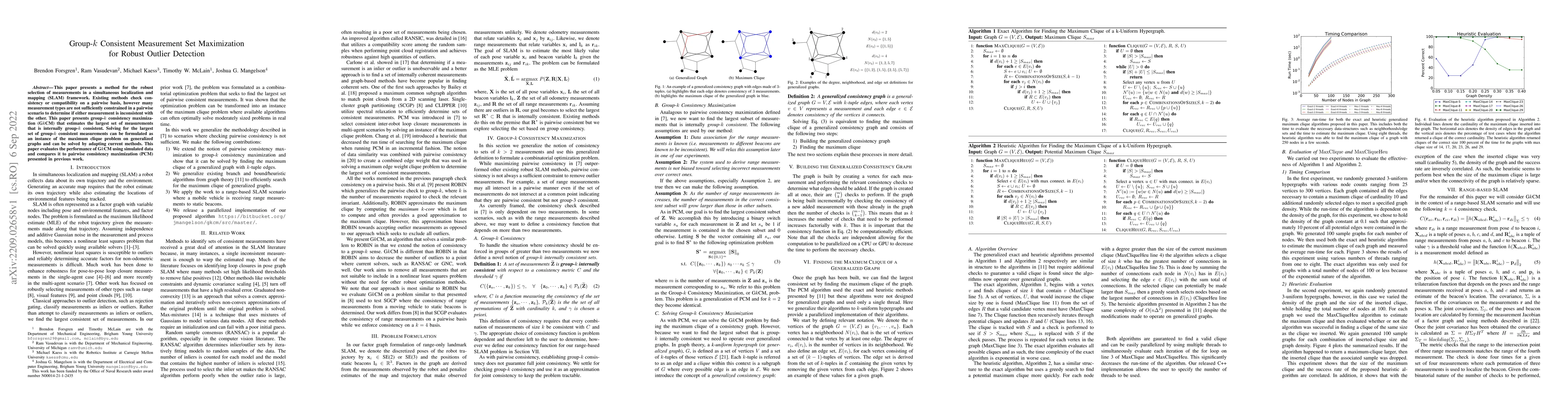 Thumbnail for Group-$k$ Consistent Measurement Set Maximization for Robust Outlier
  Detection