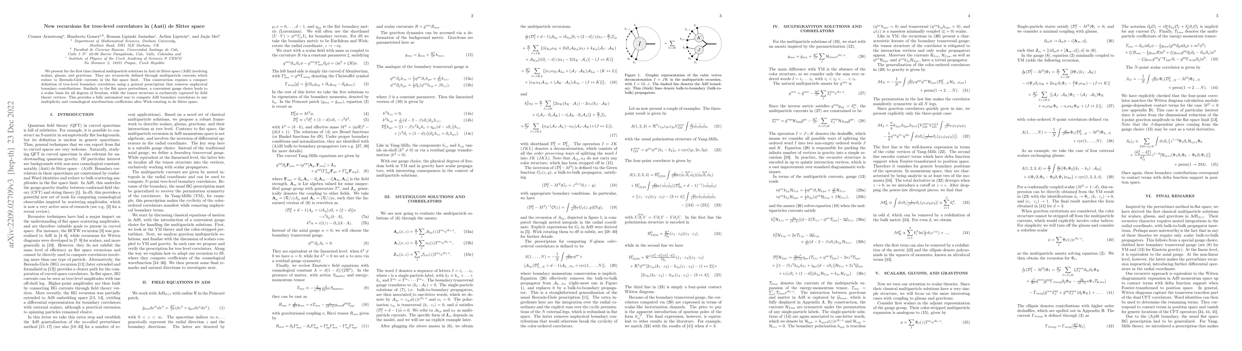 Thumbnail for New recursions for tree-level correlators in (Anti) de Sitter space