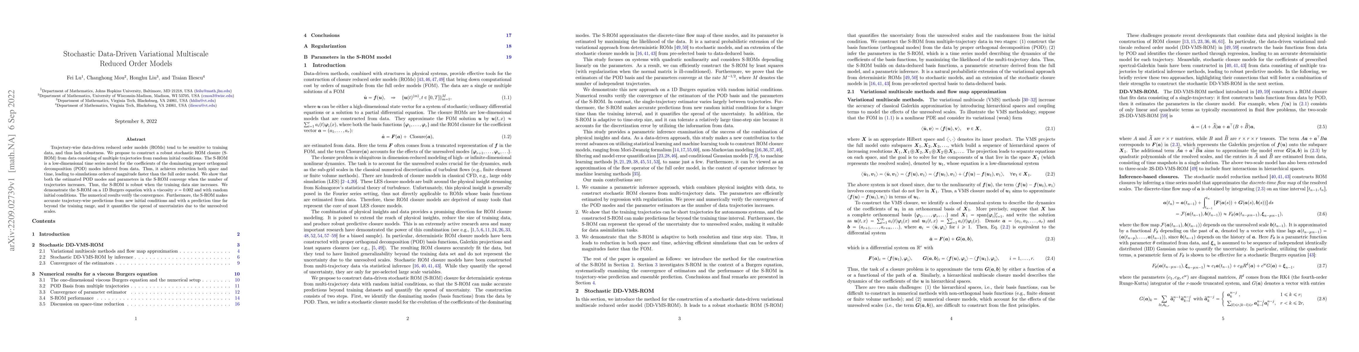 Thumbnail for Stochastic Data-Driven Variational Multiscale Reduced Order Models