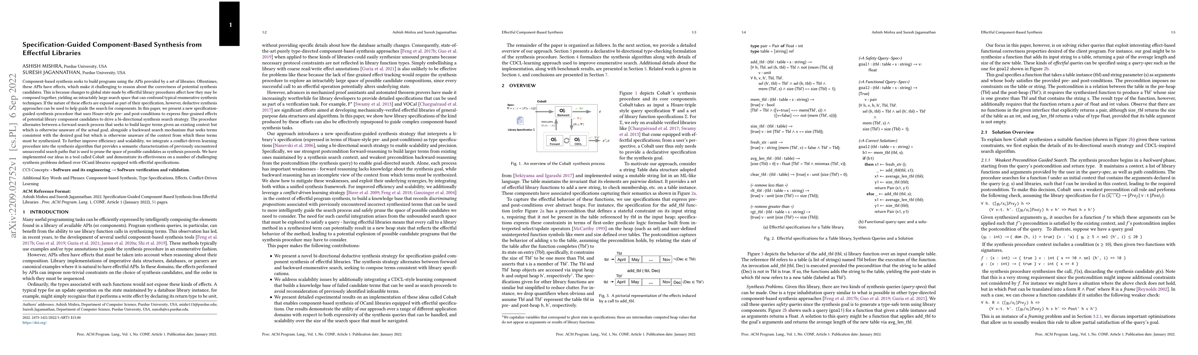 Thumbnail for Specification-Guided Component-Based Synthesis from Effectful Libraries