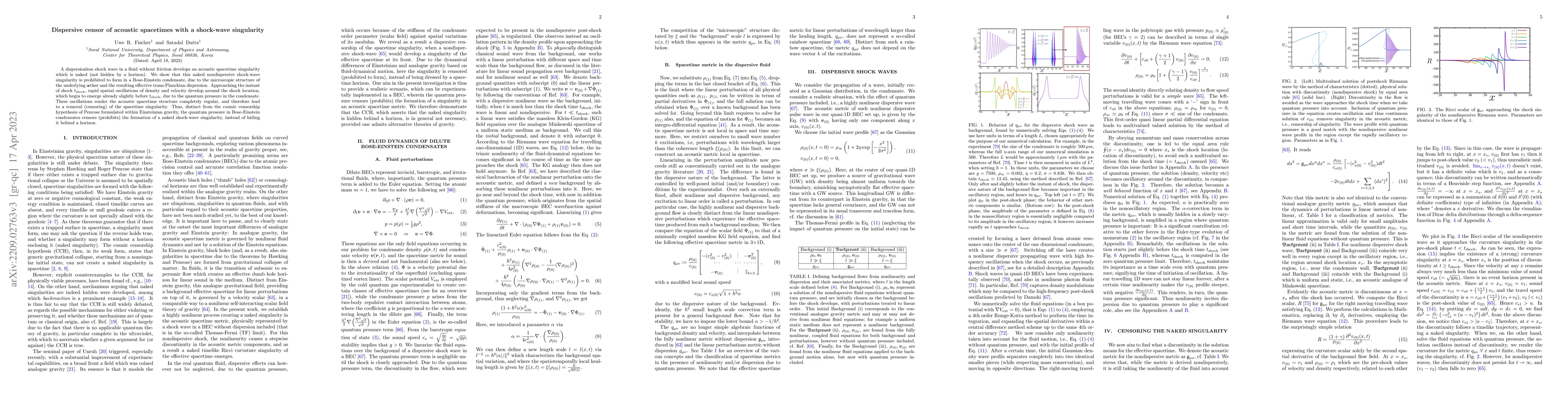Thumbnail for Dispersive censor of acoustic spacetimes with a shock-wave singularity