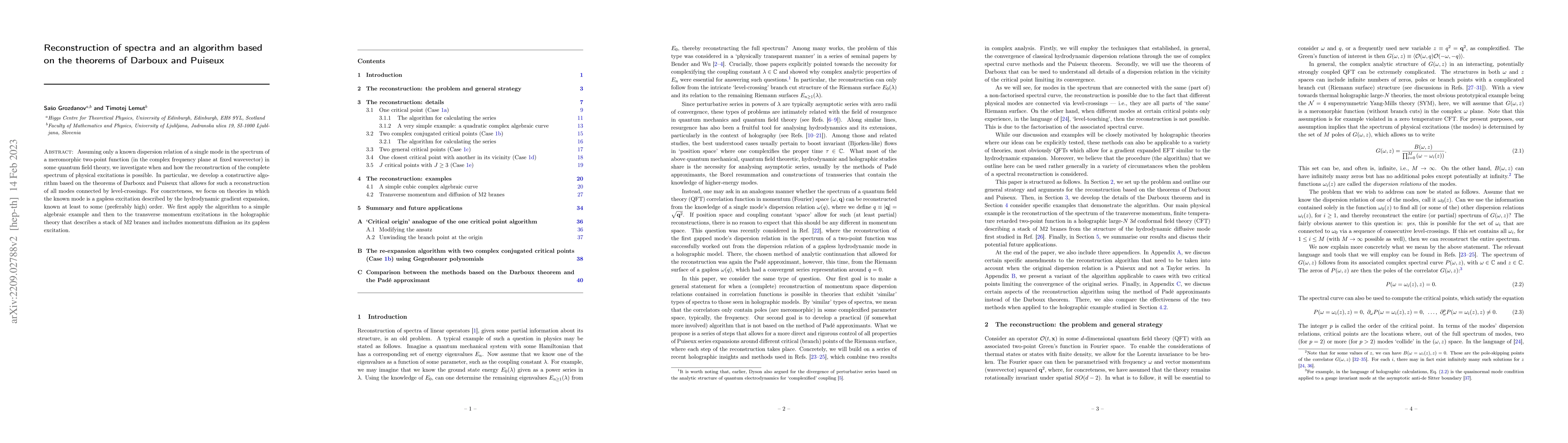 Thumbnail for Reconstruction of spectra and an algorithm based on the theorems of
  Darboux and Puiseux
