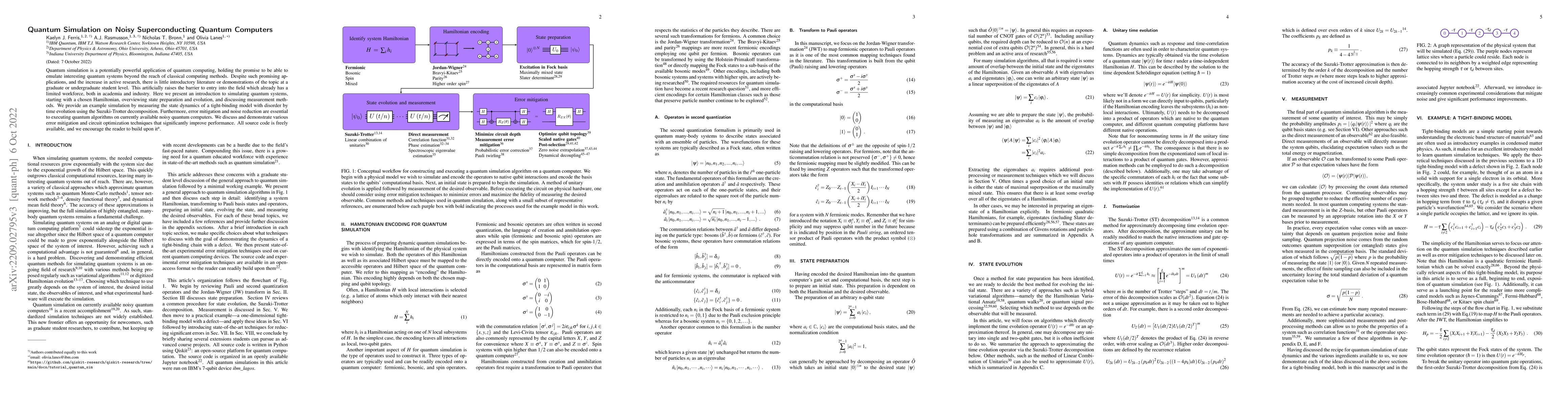 Thumbnail for Quantum Simulation on Noisy Superconducting Quantum Computers