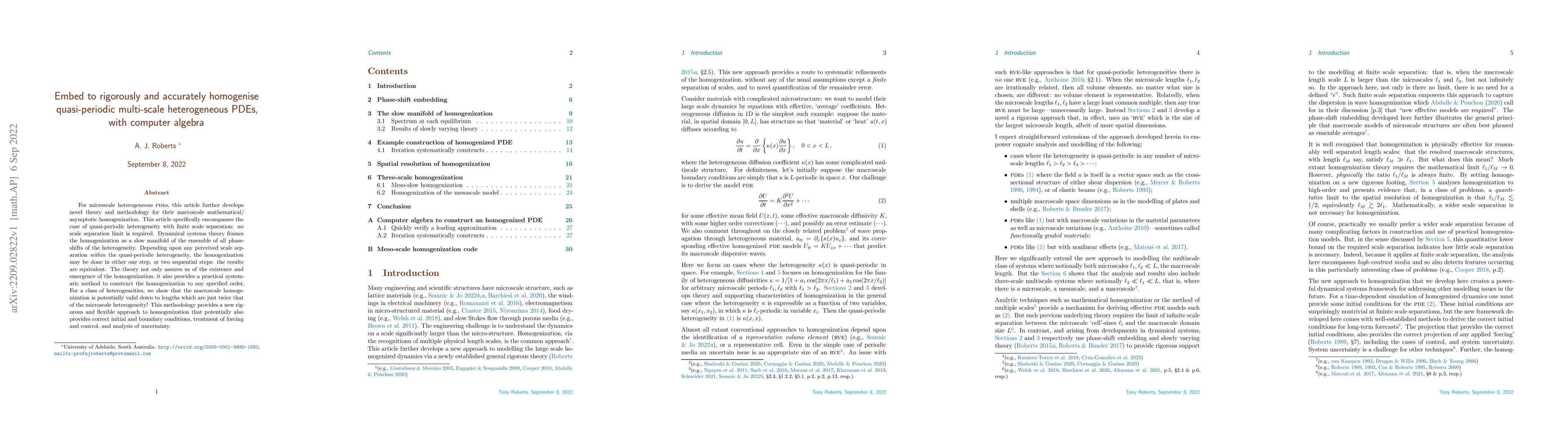 Thumbnail for Embed to rigorously and accurately homogenise quasi-periodic multi-scale
  heterogeneous PDEs, with computer algebra