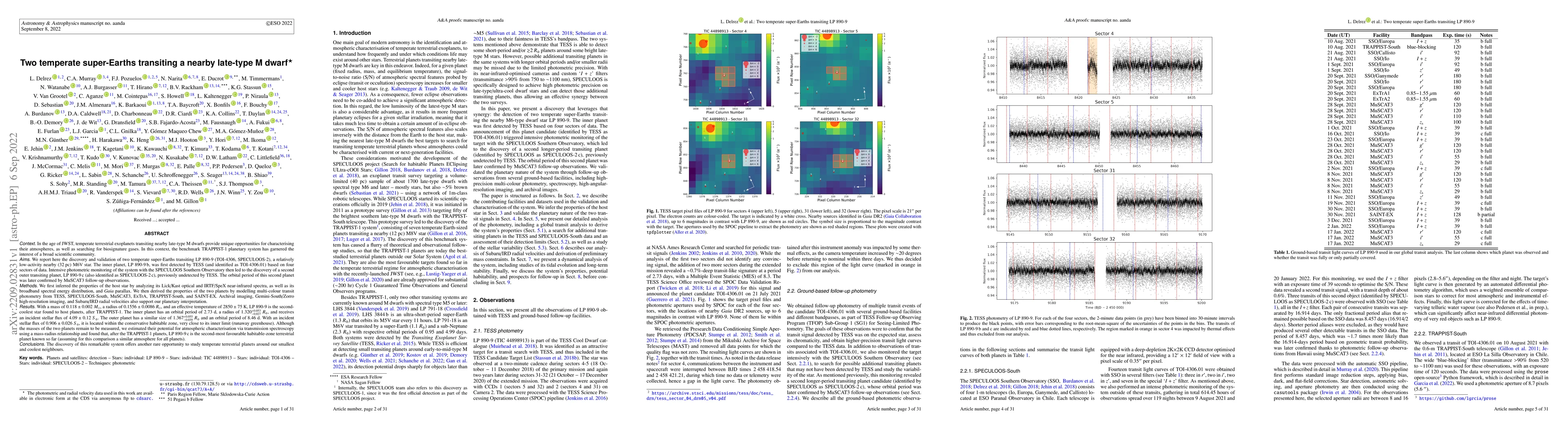 Thumbnail for Two temperate super-Earths transiting a nearby late-type M dwarf