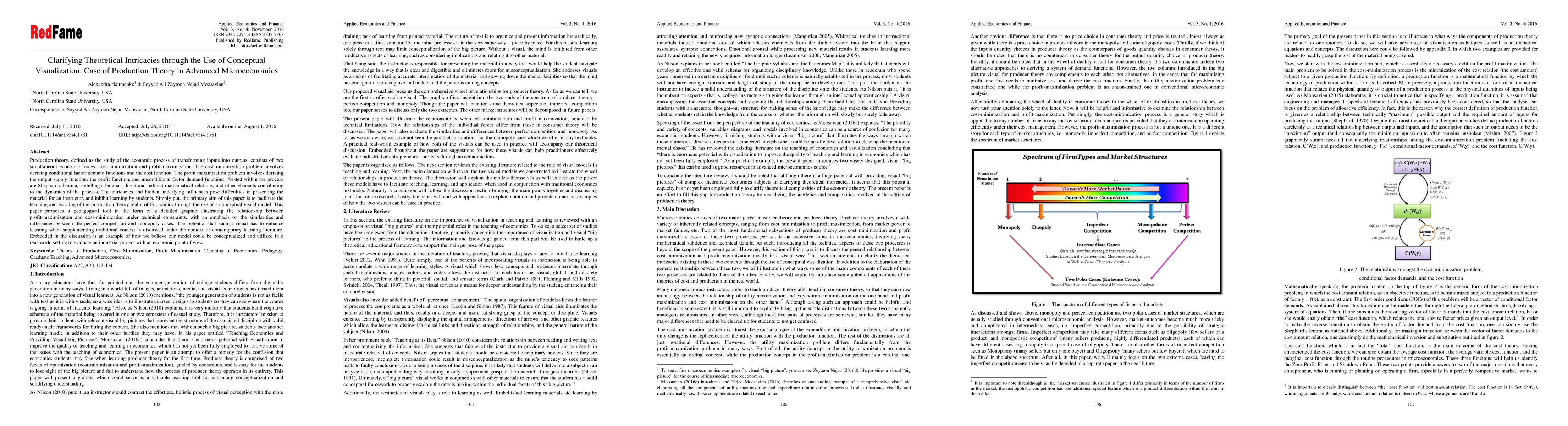 Thumbnail for Clarifying Theoretical Intricacies through the Use of Conceptual
  Visualization: Case of Production Theory in Advanced Microeconomics